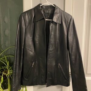 Women's Black Leather Jacket